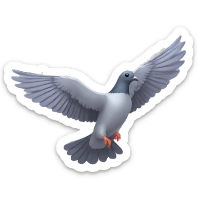 flying pigeon sticker