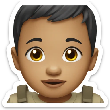  a Cambodian toddler  sticker