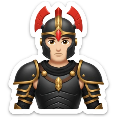 ares god of war black armour sticker