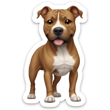 Light Brown Staffordshire bull terrier sticker