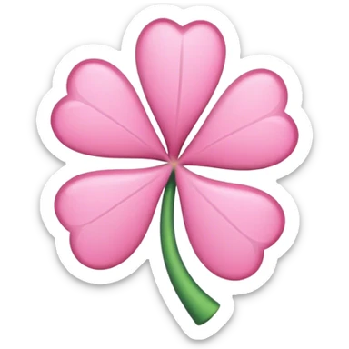 pink shamrock sticker