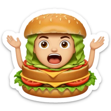 Kai Cenat yelling at torta sticker