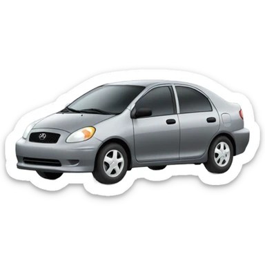 2005 Toyota Echo 4 Door Grey Sedan sticker