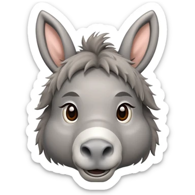 Cute donkey sticker
