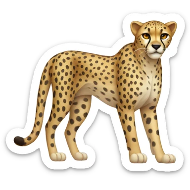 cheetah sticker