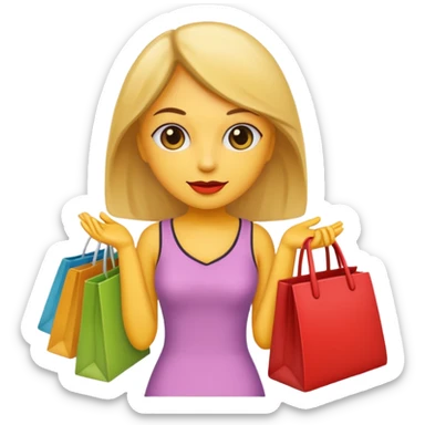 shopaholic sticker