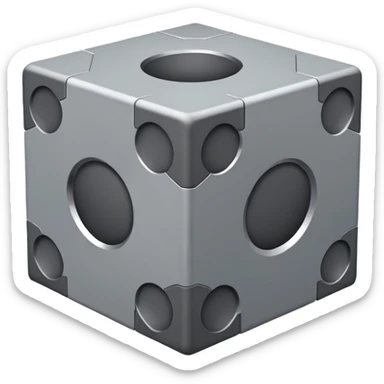 cross section　cube sticker