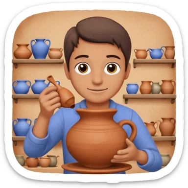 Pottery Workshop Hand sticker