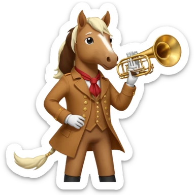 horse Musician sticker