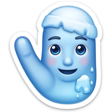 freezing thumbs up sticker