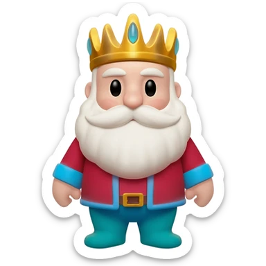 bearded sea king from the little mermaid sticker