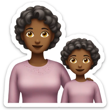 Mother and Daughter sticker