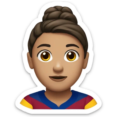 Alexia Putellas wearing fc barcelone jersey sticker