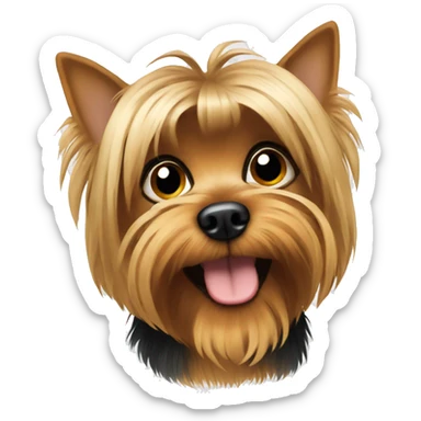 yorky dog sticker