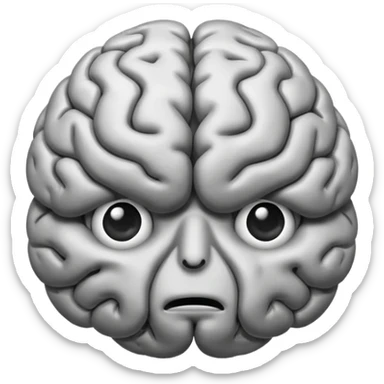Psychology brain sticker