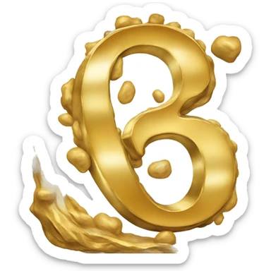 the letter OGS that is golden and bolded sticker