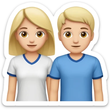 Crie o emoji de duas camisas sociais juntas  sticker