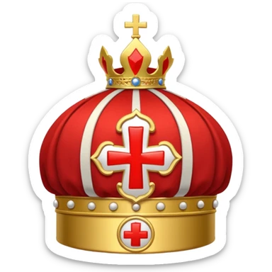 Make me a archbishop mitre I want a catholice mitre make it real life sticker