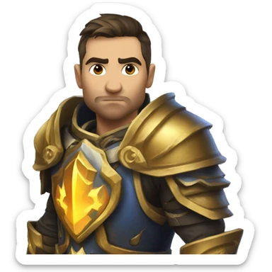 WoW Paladin with Thunderfury sticker