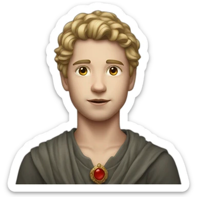 white skin King's son with RED sticker