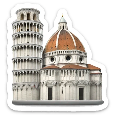 Pisa and duomo sticker