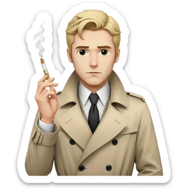 transparent bg john constatine sticker