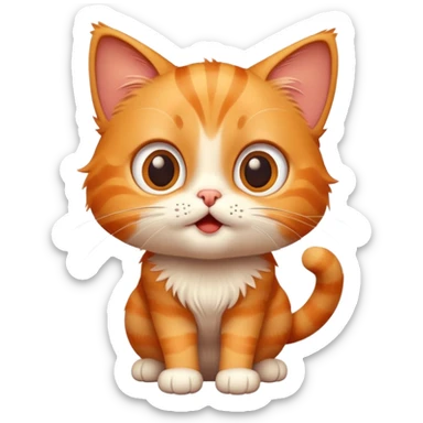  pixar cartoon expression cat with a snukkle sticker