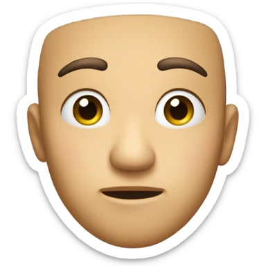 Raising eyebrow sticker