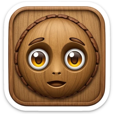 Walnut-shaped emoji sticker