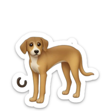 Perro lluvia paraguas sticker