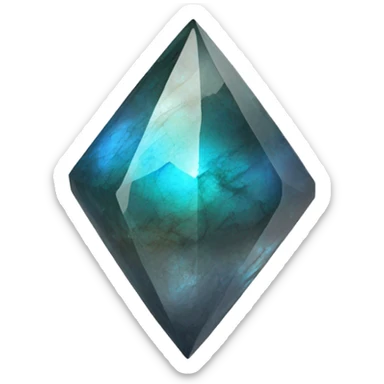 labradorite crystal sticker