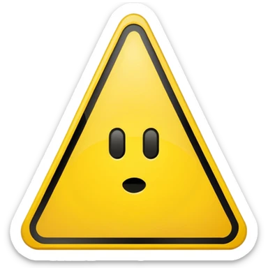 Warning Icon inspired this❗ sticker