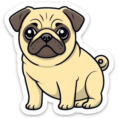Pug sticker