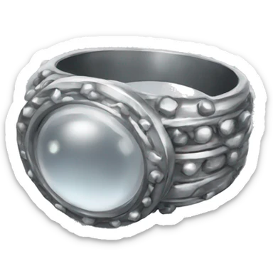 silver ring) sticker