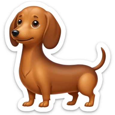 Weenie dog  sticker
