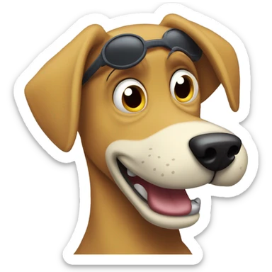 Muttley from the "Wacky Races"  sticker