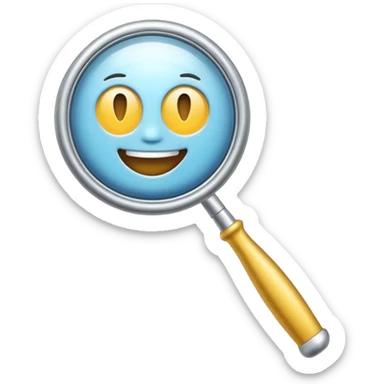 dental mirror and explorer tool, simple emoji style sticker
