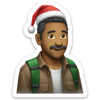 Dino navideño sticker