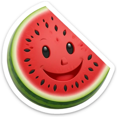 watermelon smile sticker