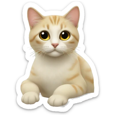 Лама с головой кошки sticker