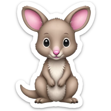 baby kangaroo sticker