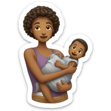 Personne qui vont un enfant sticker