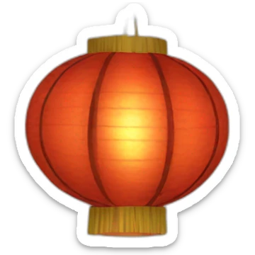 chinese lantern sticker