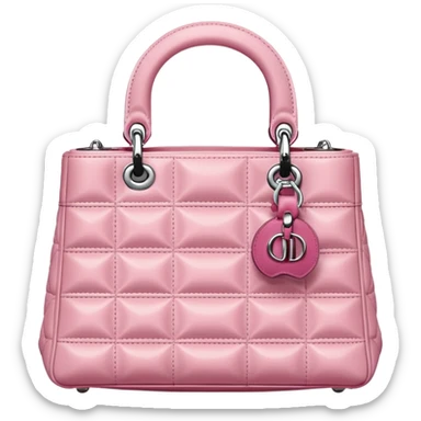 Pink Dior bag sticker