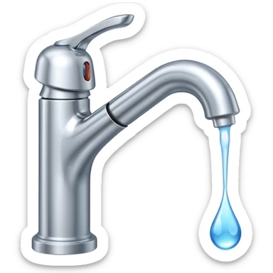 open water faucet sticker