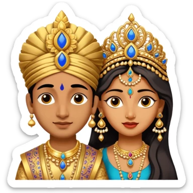 Radha Krishna sticker