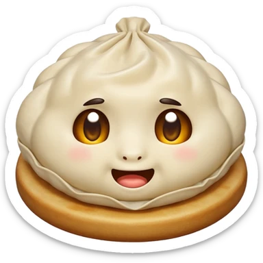 Dumpling with drool face sticker
