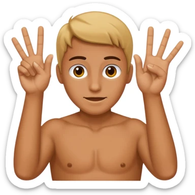 Some one doing six seven sticker