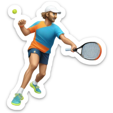 padel-player sticker