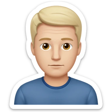 customer. 1 person only white male with shoulder normal person cloths. adult sticker